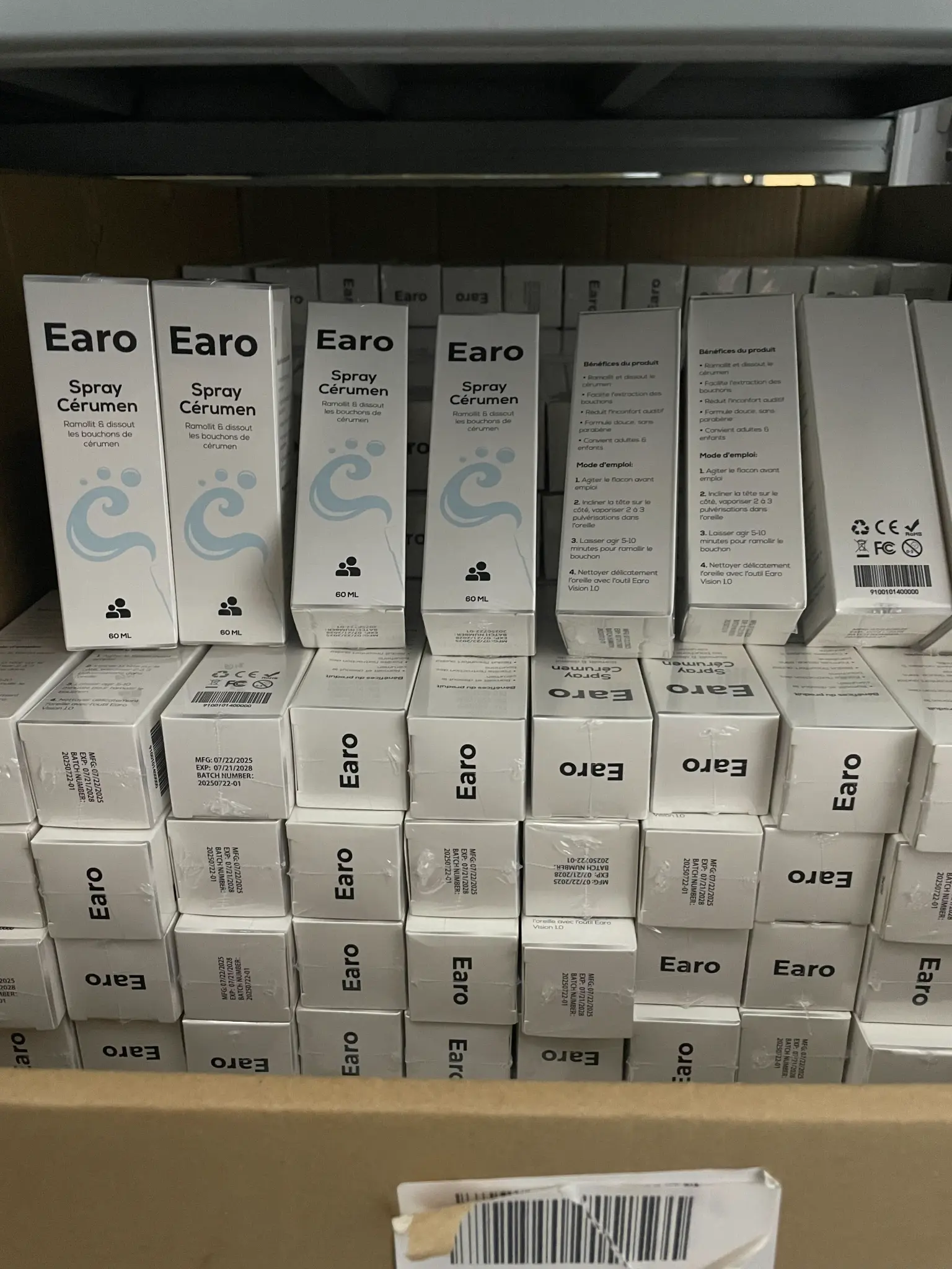Stock EARO — produits prêts à expédier